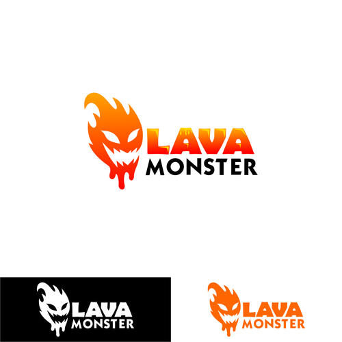 Esports design with the title 'lava monster'