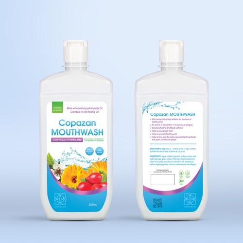 Herbal label with the title 'Copazan'