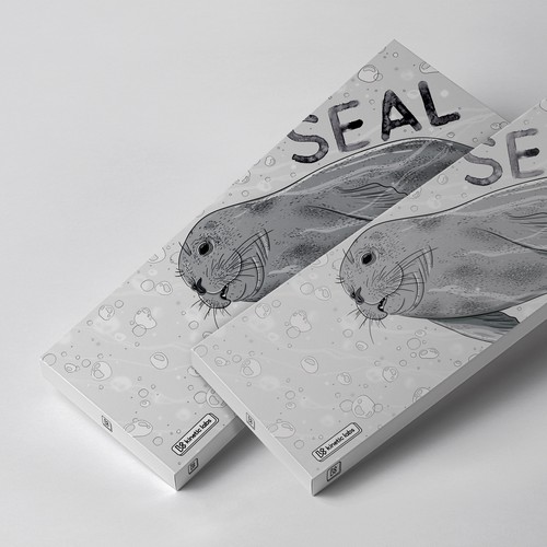 Seal design with the title 'Illustrated box for a Keycaps Seal theme'