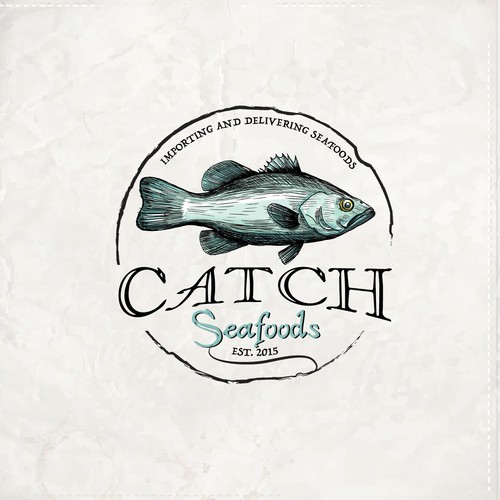 Fish brand with the title 'Catch Seafoods'