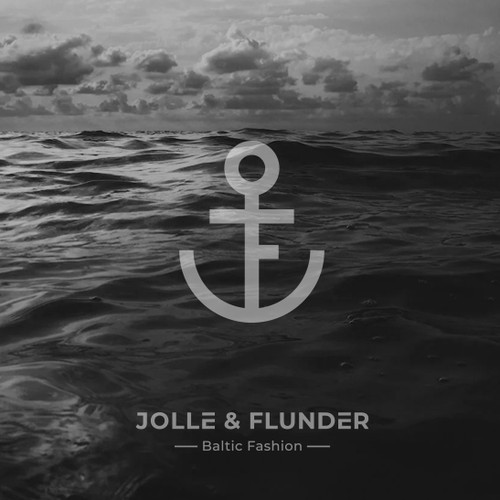 Maritime logo with the title 'Jolle & Flunder'