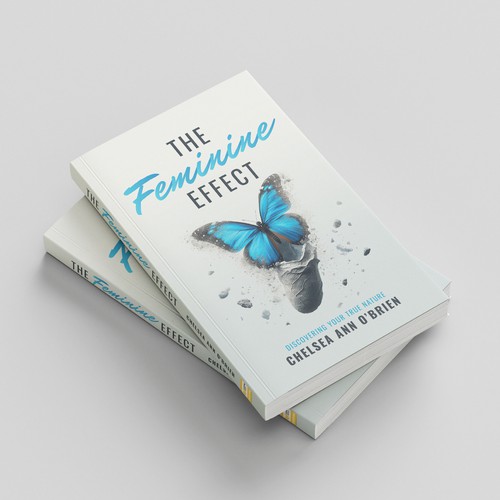 Psychology book cover with the title 'The Feminine Effect Book Cover'