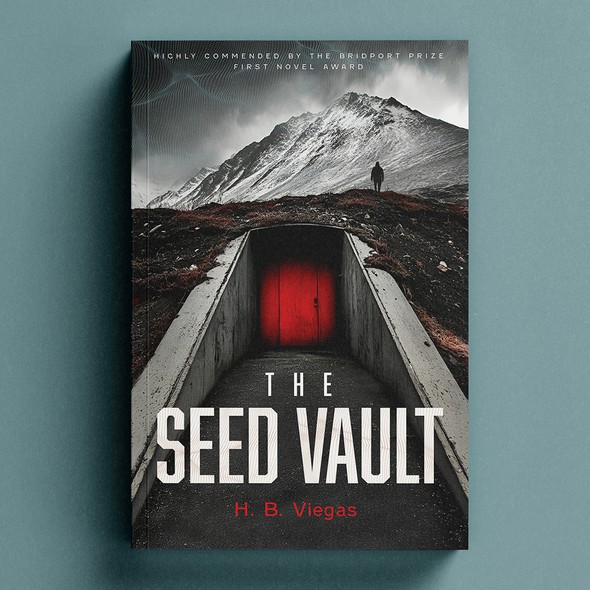 Dystopian book cover with the title 'the Seed Vault '