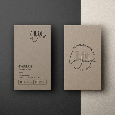 Craft Paper Business card Design
