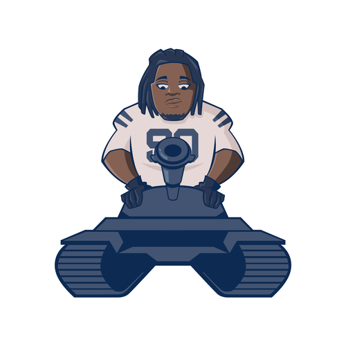 Tank logo with the title 'Sports Logo/Mascot Concept'