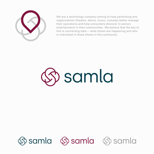 Logo with the title 'samla'
