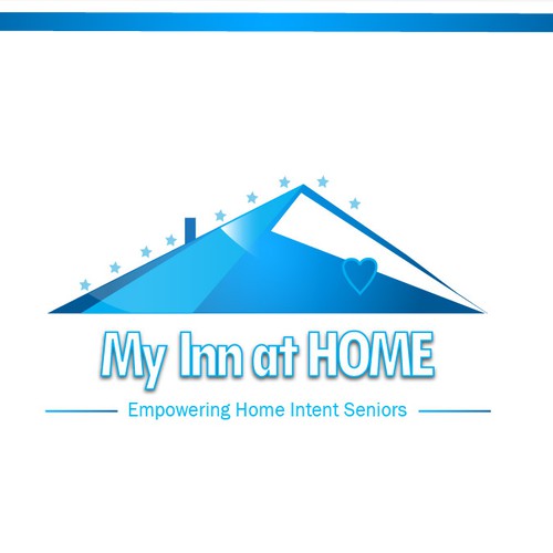 Caring design with the title 'Logo concept for My Inn at home'