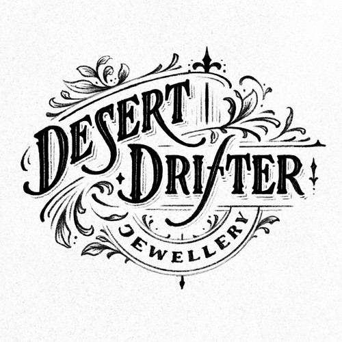 Victorian logo with the title 'Desert and drifter logo'