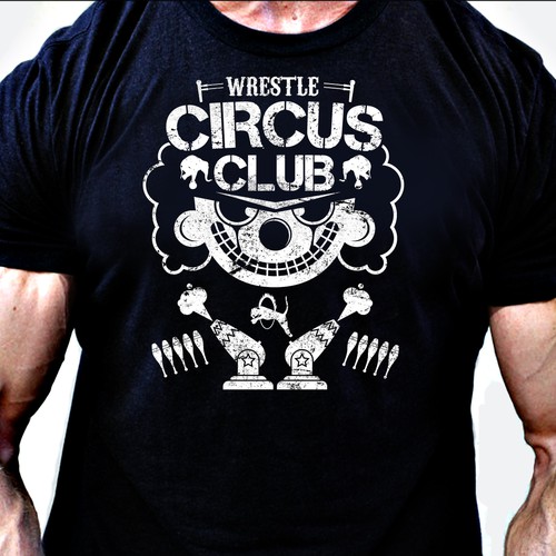 Black t-shirt with the title 'Bullet Club parody t-shirt contest'