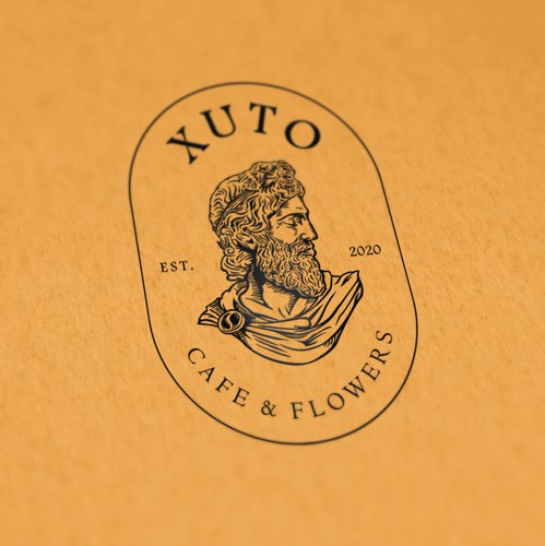 Coffee brand with the title 'Design a luxurious logo for a cafe and flower shop in Qatar'