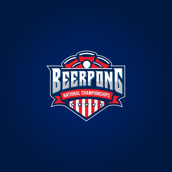 Championship logo with the title 'Beer Pong National Championships'