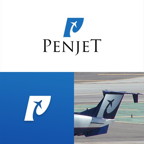 Jet logo with the title 'Logo Concept for PENJET'