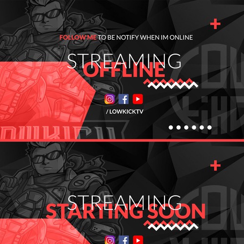 Twitch design with the title 'Twitch Stream Overlays design'