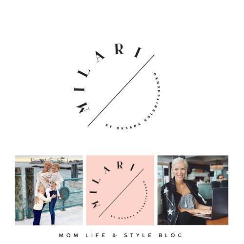 Web design logo with the title 'MILARI FASHION BLOG '