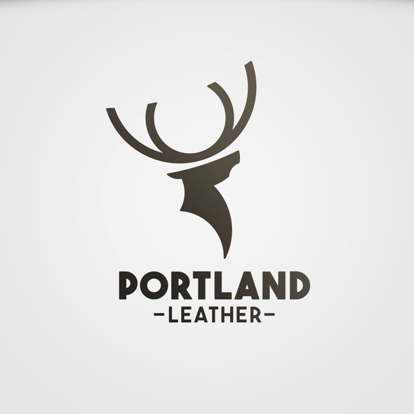 Portland design with the title 'Portland Leather logo concept'