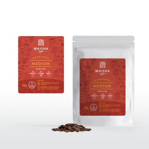 Coffee label with the title 'Coffe Label'