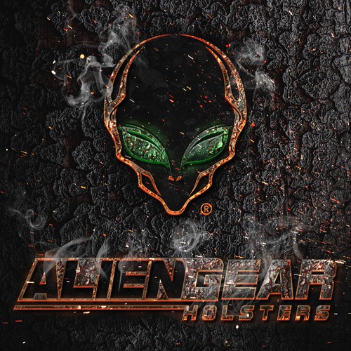 Wallpaper design with the title 'Wallpaper for mobile and PC for Alien Gear Holsters'
