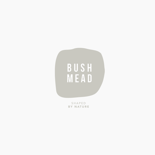 Earth logo with the title 'Logodesign for BUSHMEAD'