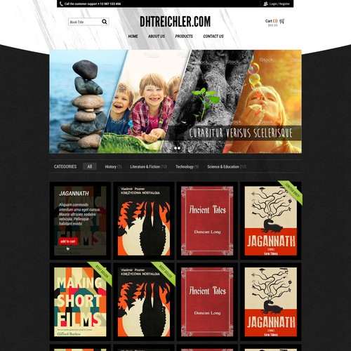 Parallax website with the title 'Create a Novelist's World Portal for Readers'