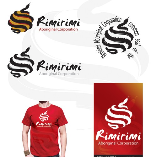 Tribal logo with the title ' Rimirimi Aboriginal Corporation'