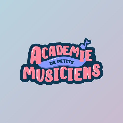 Academic design with the title 'Logo Concept for a Music School'