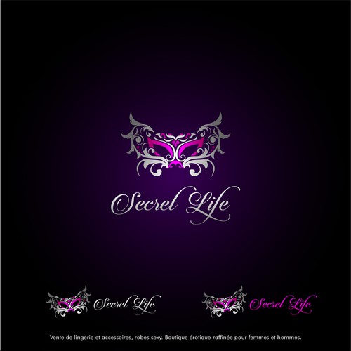 Exotic logo with the title 'exotic and elegant logo for Secret Life'