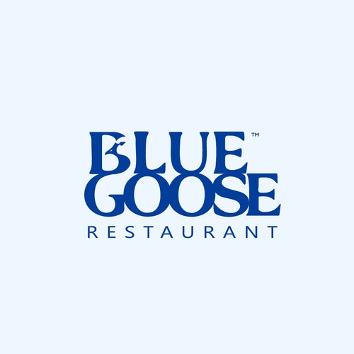 Simple font logo with the title 'Blue Goose'