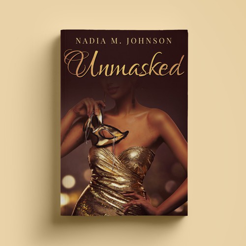 Elegant book cover with the title 'Elegant cover for a story set in Hollywood'