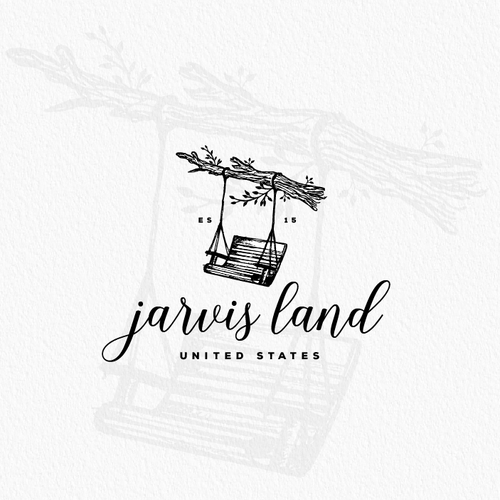 Swing design with the title 'Jarvis Land'
