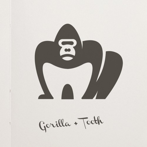 Jungle logo with the title 'gorilla'