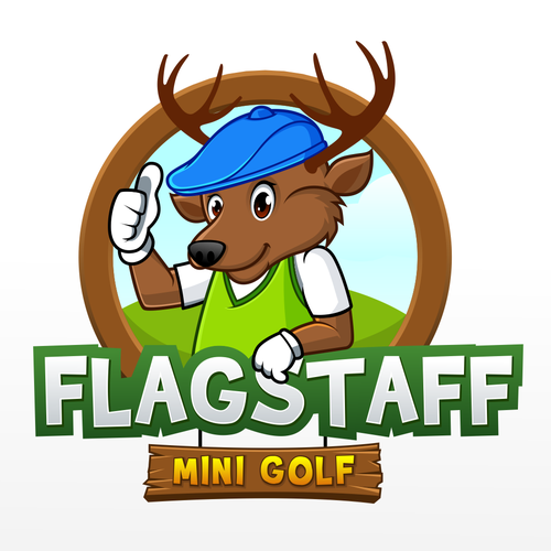 Elk logo with the title 'Elk Golf Logo'