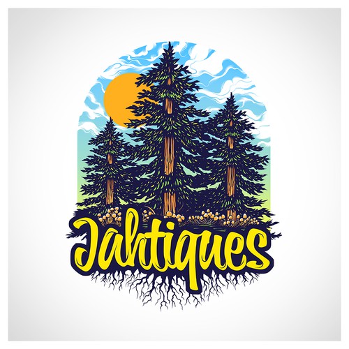 Artwork with the title 'Jahtiques'