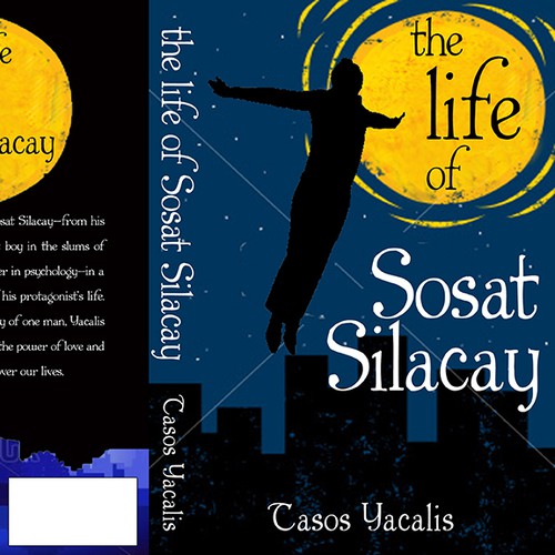 Graphic book cover with the title 'Book Cover for The Life of Sosat Silacay'
