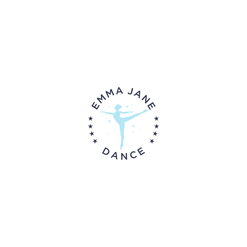 Dance school logo with the title 'Emma Jane Dance or EJD'