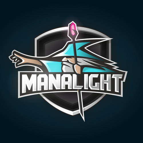 Video game design with the title 'Manalight'