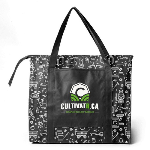 Shopping bag packaging with the title 'Groceries Bag'