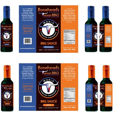 BBQ Texas Sauce label