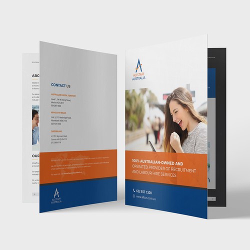 Company profile design with the title 'Company Brochure'