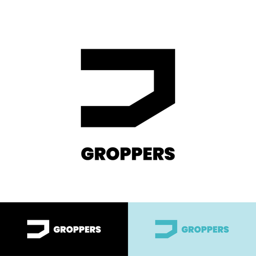 Ecommerce brand with the title 'Logo: Groppers'