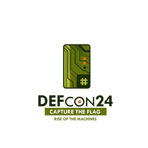 High-tech logo with the title 'DEF CON 24 Rise of the machines'