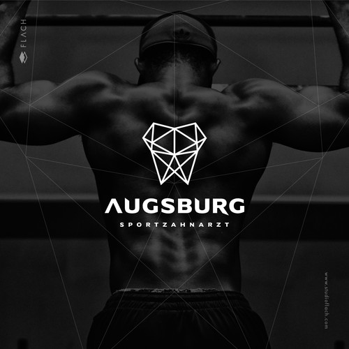 Sports brand with the title 'Masculine and modern logo and brand pack for sports dentists business.'