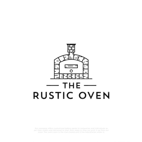 Bread design with the title 'Rustic logo for Rustic Oven company'