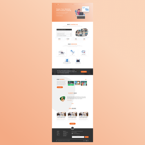 Design firm website with the title 'simple design'