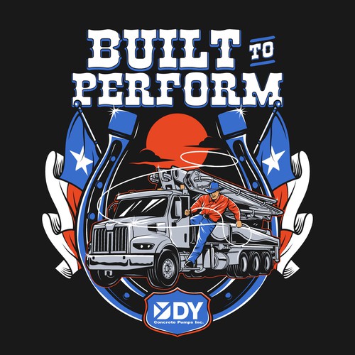 Texas t-shirt with the title 'cowboy truck'