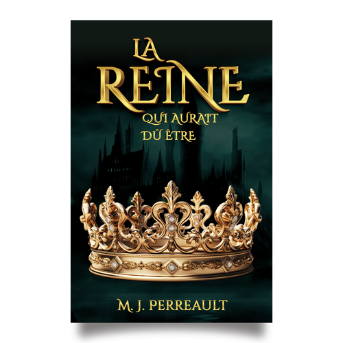 Feminine book cover with the title 'The Queen Who Should Have Been'