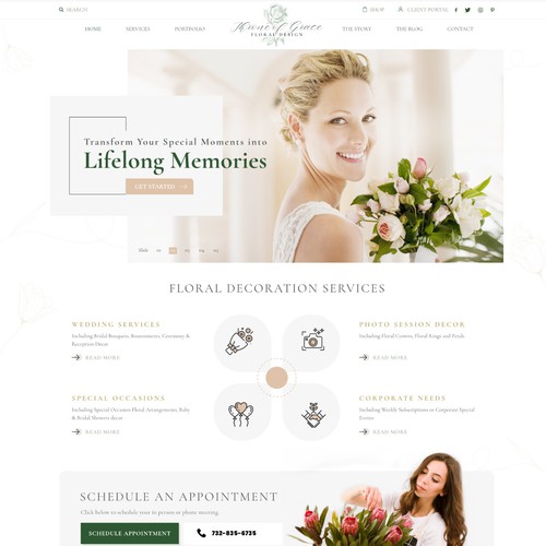 Wedding photography design with the title ' Throne of Grace | Floral design'