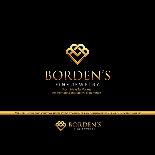 Jewelry brand with the title 'Gold Logo Concept for Jewelry Firm'