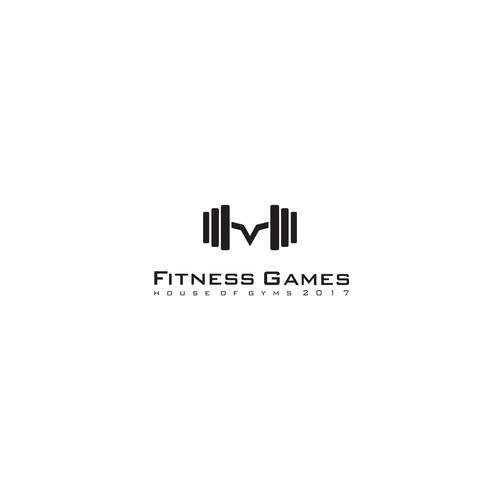Dumbbell logo with the title 'Fitness Games'