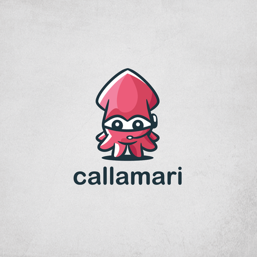 Call center logo with the title 'Calamari Mascot'