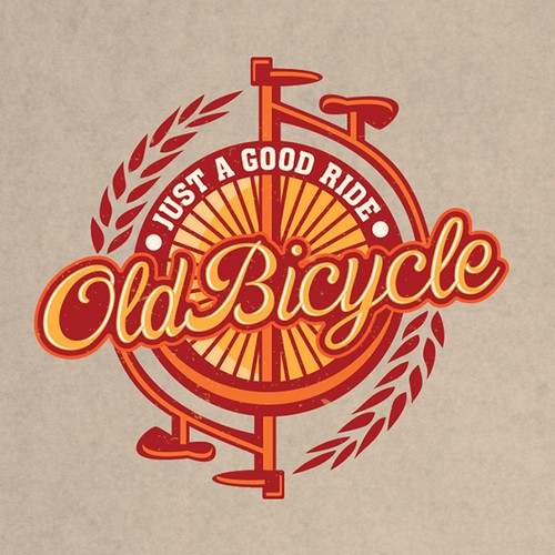 Beer glass logo with the title 'Old Bicycle'